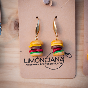 Pendientes Hamburguesa Miniatura