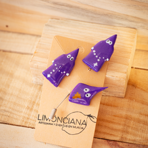 Broche de nazareno 'Los Morados' 4 cm